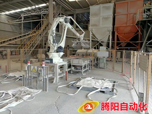 立柱机器人在建材行业风电专用灌浆料码垛中的创新应用案例
